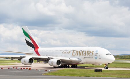 شركة طيران الإمارات تعيد طرح الطائرة من طراز ايه 380 على مسار دبي - الدار البيضاء