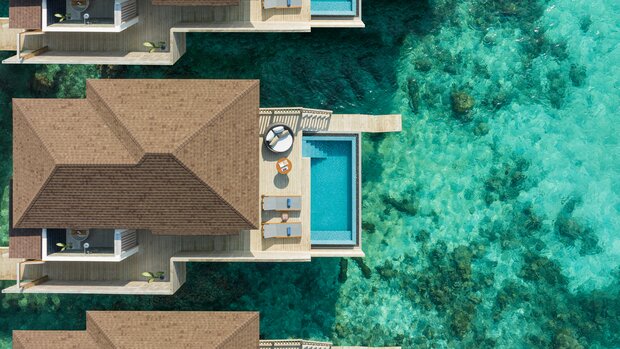 Avani+ Fares Maldives Resort, Over water pool villa