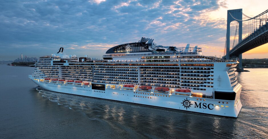 MSC Meraviglia cruise ship arrives at New York homeport