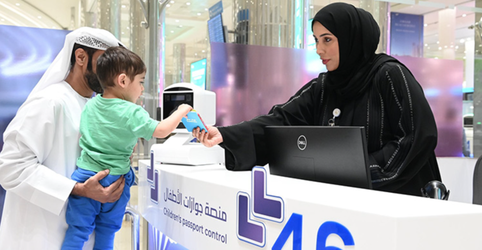 Children can now stamp their own passports at DXB